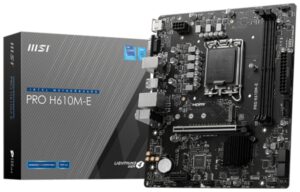 PLACA BASE MSI PRO H610M-E 1700 MATX 2XDDR5
