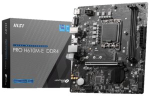 PLACA BASE MSI PRO H610M-E D4 1700 MATX 2XDDR4