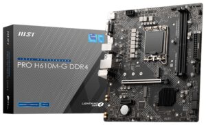 PLACA BASE MSI PRO H610M-G D4 1700 MATX 2XDDR4