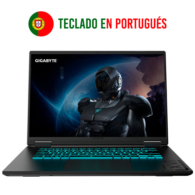 PORTATIL GIGABYTE A16 3VHK3PT864SD R7 260 32GB 1TB RTX5060 16"WUXGA FreeDOS