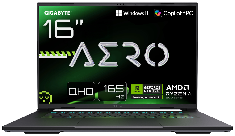 PORTATIL GIGABYTE AERO X16 1WH93ESC64 R7 350 32GB 1TB RTX5070 16"QHD W11H