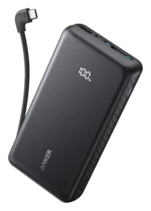 POWERBANK ANKER 20000 MAH 22.5W CON CABLE USB-C INTEGRADO