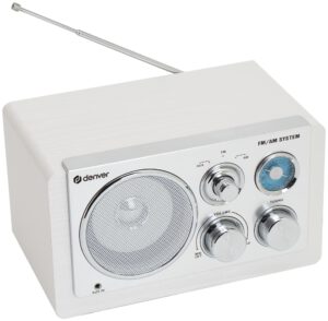 RADIO DENVER DE DISEÑO MODERNO BLANCA