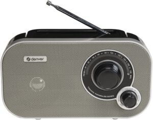 RADIO DENVER FM CON SINTONIZACION ANALOGICA GRIS