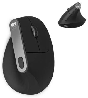 RATON ERGONOMICO SUBBLIM NATURE ERGO DUAL NEGRO BLUETOOTH BATERIA RECARGABLE