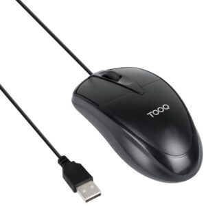 RATON TOOQ TQM-1001-B OPTICO USB 1000DPI NEGRO