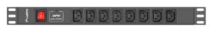 REGLETA LANBERG 1U 16A RACK 19 8X SOCKET IEC C13 NEGRO 2M
