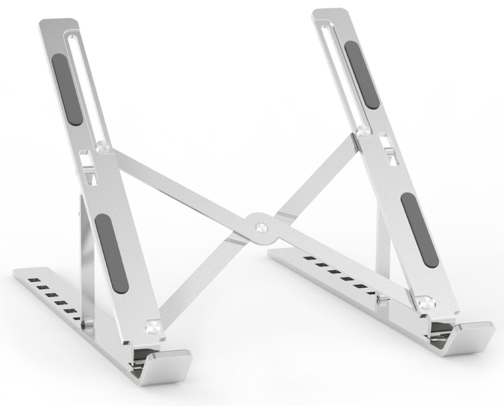 SOPORTE PORTATIL SOBREMESA AISENS AJUSTABLE PLATA