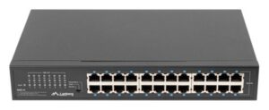 SWITCH LANBERG 24 PUERTOS GIGABIT ETHERNET RACK 19"