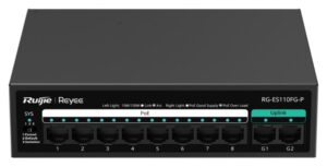 SWITCH RUIJIE UNMANAGED 8 RJ45 POE 1 SFP COMBO