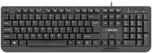 TECLADO NATEC TROUT SLIM USB NEGRO