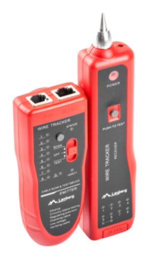 TESTER LANBERG CABLE RASTREADOR DE PARES RJ-45, RJ-12, RJ-11, COAXIAL