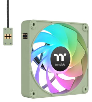 VENTILADOR INV MAGNETICO CAJA THERMALTAKE CT120 EX ARGB 3XVENT VERDE MATCHA