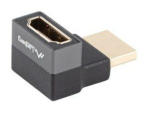 ADAPTADOR 8K LANBERG HDMI(M) A HDMI(H) ANGULO ARRIBA ALUMINIO PLATA