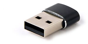 ADAPTADOR GEMBIRD USB AM A TIPO C HEMBRA, NEGRO