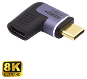 ADAPTADOR USB-C EWENT MACHO-HEMBRA MAGNETICO PD140W PURPURA