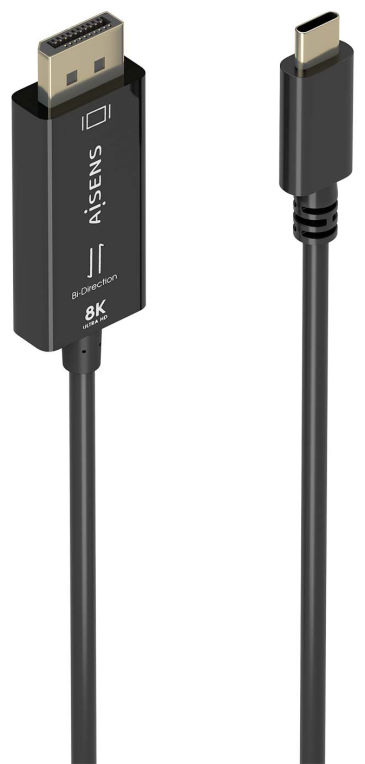 CABLE CONVERSOR AISENS BIDIRECCION USB-C A DISPLAYPORT 8K@60HZ 1.8M
