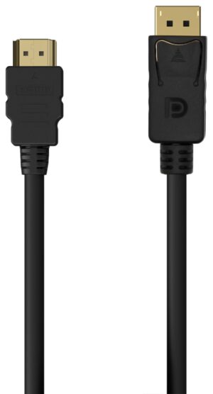 CABLE CONVERSOR AISENS DISPLAYPORT A HDMI DP/M-HDMI/M NEGRO 0.5M