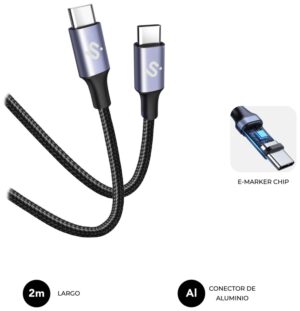 CABLE PLUS 100W C-C 2M BLACK