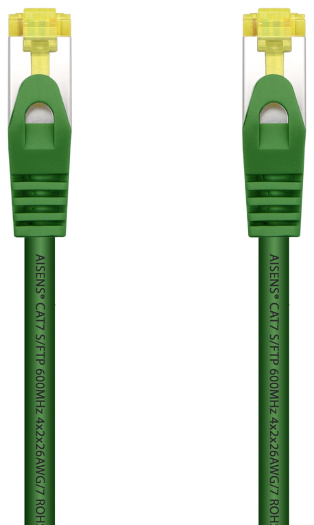 CABLE RED AISENS LATIGUILLO RJ45 LSZH CAT.7 SFTP PIMF 2.0M VERDE