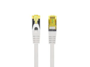 CABLE RED LANBERG LATIGUILLO CAT.6A S/FTP LSZH CU 0.5M GRIS FLUKE PASSED
