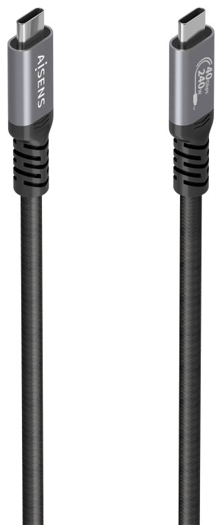CABLE USB4 AISENS GEN3x2 40GBPS 8K60HZ 5A 48V 240W E-MARK C/M-C/M 0.5M
