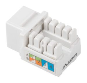 CONECTOR KEYSTONE LANBERG CAT.6 UTP RJ45 90 GRADOS