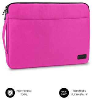 FUNDA PORTATIL SUBBLIM URBAN LAPTOP SLEEVE 13,3-14" PINK