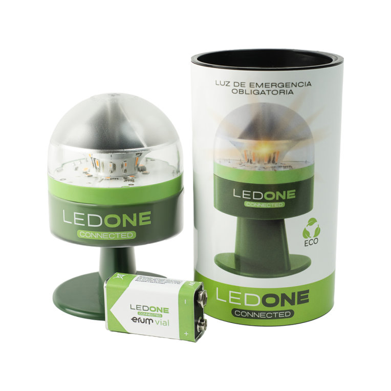 LUZ DE EMERGENCIA LED ONE V16 ECO DGT 3.0 BALIZA GEOLOCALIZADA