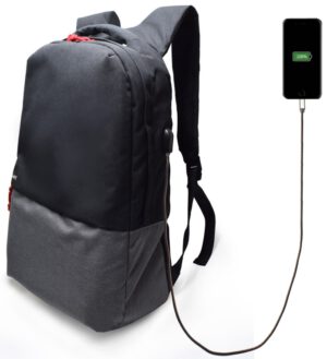 MOCHILA EWENT CON PUERTO DE CARGA 17.3'' NEGRA