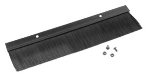PANEL CEPILLO PARA ENTRADA CABLE RACK 19" NEGRO