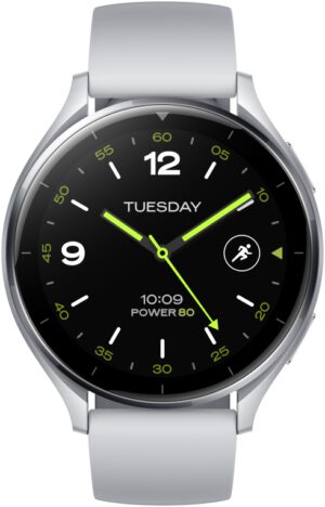 SMARTWATCH XIAOMI WATCH 2 4G SILVER CASE WITH GRAY TPU STRAP