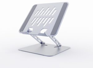 SOPORTE ELEVADOR PLEGABLE PARA PORTATIL GRIS ESPACIAL