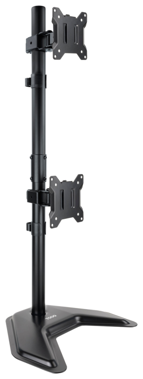 SOPORTE MESA TOOQ 2 PANTALLAS VERTICALES 17"-32" NEGRO