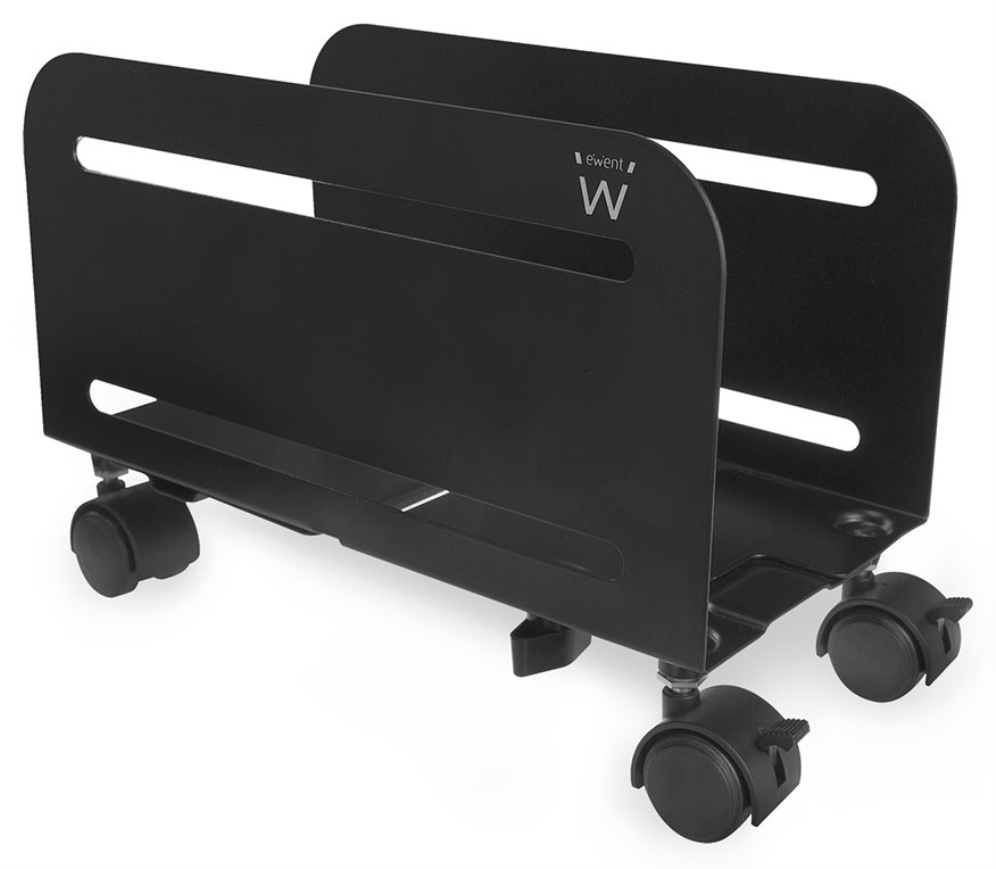 SOPORTE ORDENADOR EWENT CAJON AJUSTABLE CON RUEDAS METAL