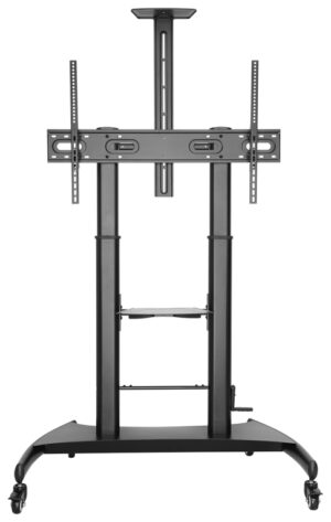 SOPORTE SUELO AISENS RUEDAS/MANIVELA/BANDEJA DVI CAMARA/MONITOR 60"-100"/100KG