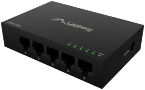 SWITCH LANBERG 5 PTOS 1GB/S GIGABIT ETHERNET DESKTOP 12V SIN GESTION