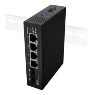 SWITCH LANBERG INDUSTRIAL POE 1XBT 3XAT 2XSFP DIN GIGABIT ETHERNET SIN GESTION
