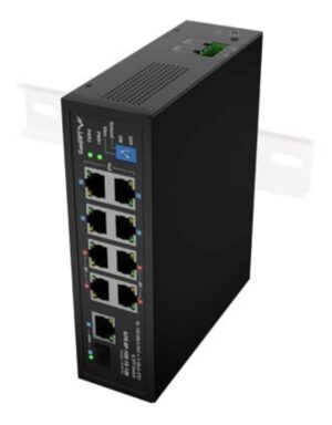 SWITCH LANBERG INDUSTRIAL POE 4XBT 4XAT SFP/ETH DIN FAST ETHERNET SIN GESTION
