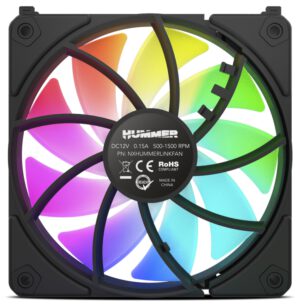 VENTILADOR NOX HUMMER EASYLINK ARGB NEGRO